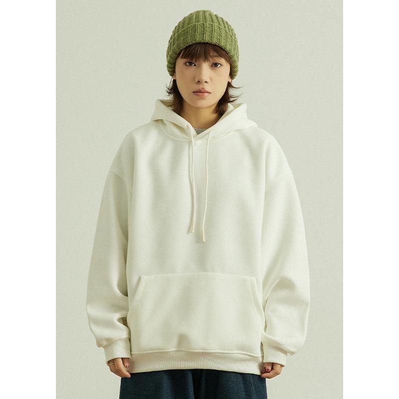 秋冬男女同款纯色连帽卫衣