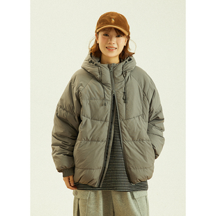 GoodNorth中性风连帽保暖羽绒服男女款冬季加厚宽松90白鸭绒外套