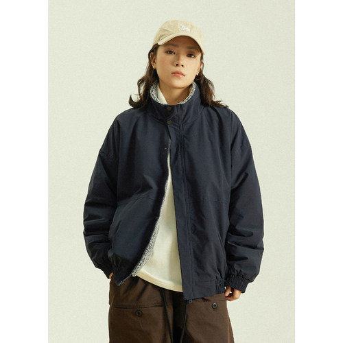 GoodNorth羊羔绒宽松棉服外套