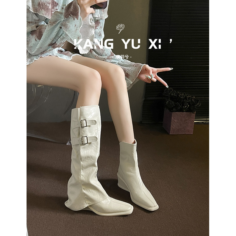 康羽兮丨可拆卸的两穿辣妹裤管靴图片