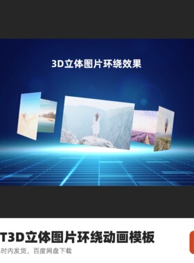 3D立体图片环绕PPT动画（含图片修改服务）