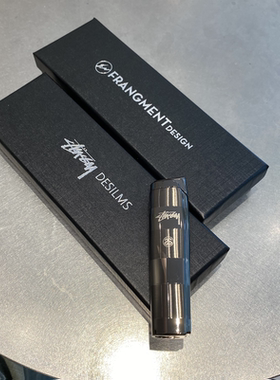 潮牌斯图西户外藤原浩金属打火机男士防风男生蓝色火焰礼物