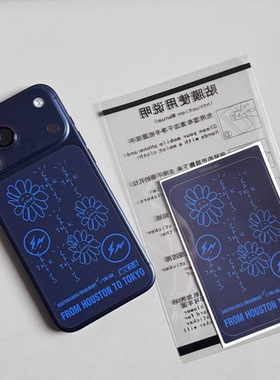 TravisScott村上隆藤原浩闪电三方联名 iPhone17pro背面贴纸