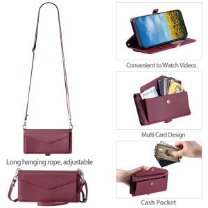 适用于三星Galaxy J730/J7 2017欧版/J7 Pro 2017手机套零钱包款保护套插卡斜跨包皮套翻盖式软硅胶防摔支架