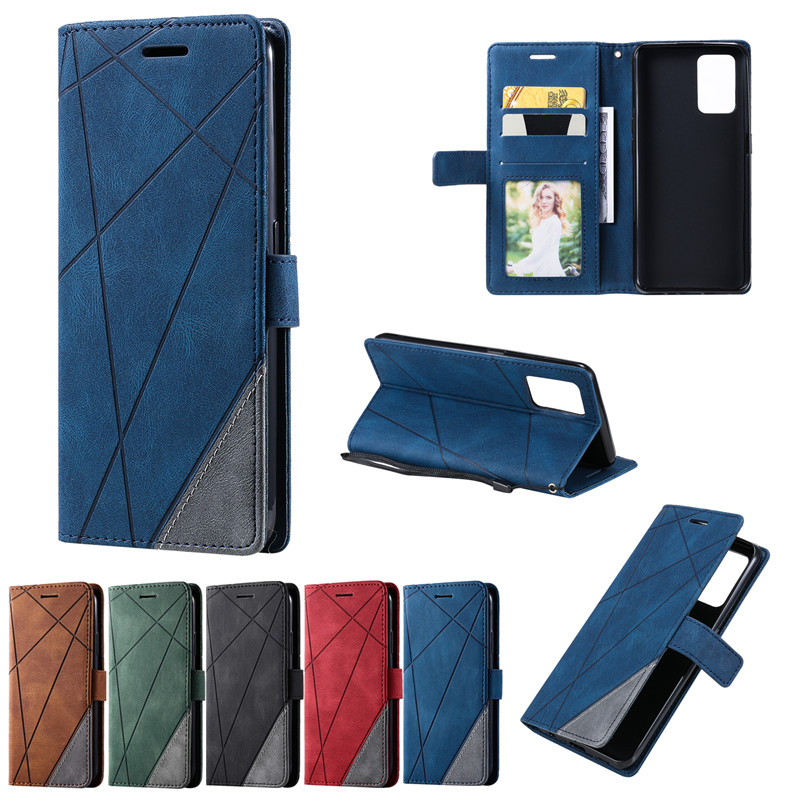 适用于oppo A74手机壳4G版pbftoo保护套双面全包边男女款商务简约皮套