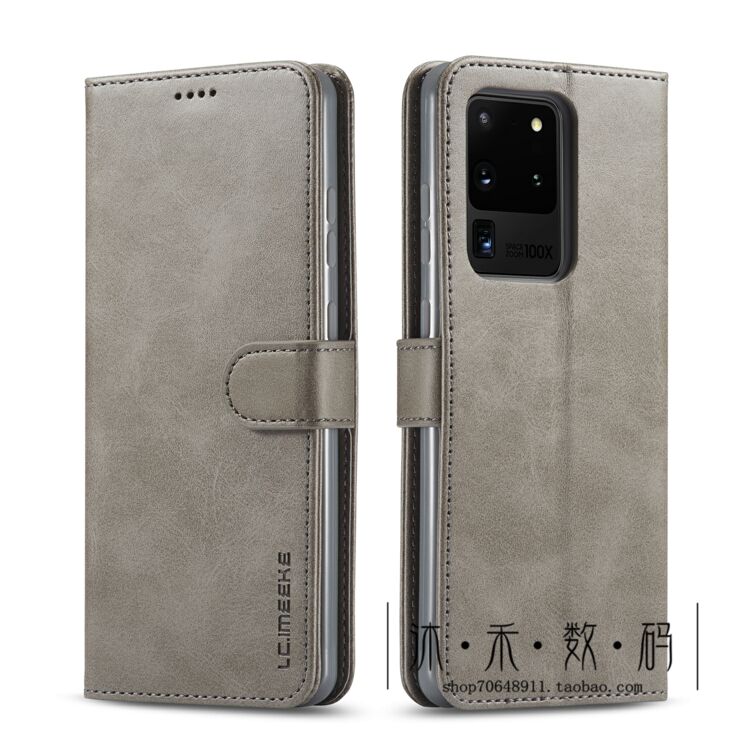 适用于三星S20+手机壳真皮s20 plus复古牛皮纹s20Ultra插卡保护套