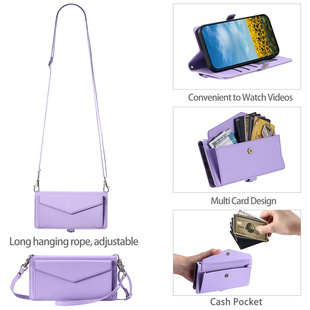 适用于OPPO K11X手机套零钱包款保护套插卡证件斜跨背包皮套翻盖便携式软硅胶防摔支架长挂绳简约时尚男女款