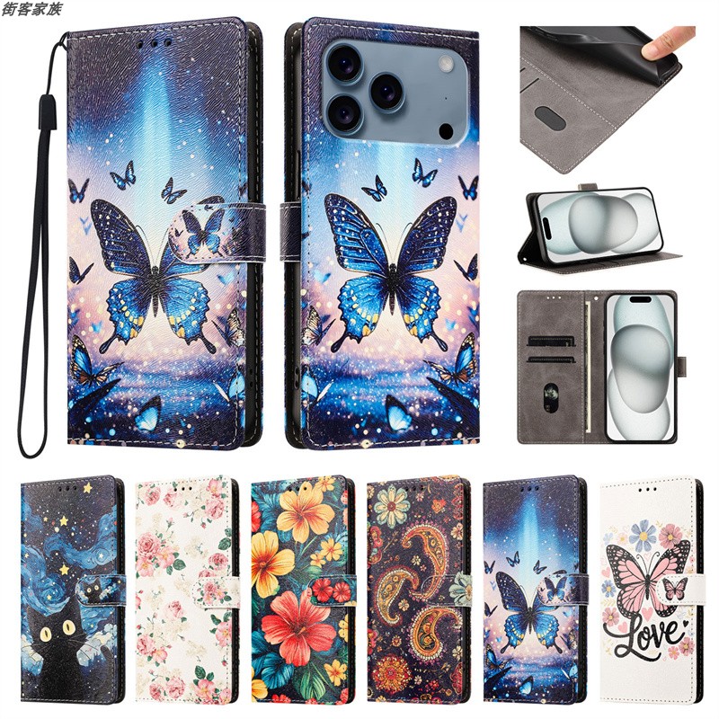 适用于Nothing CMF Phone 2 3 3A 4A Pro Lite 手机壳防摔翻盖式电话保护皮套无线充电软硅胶TPU可爱彩绘时尚图片