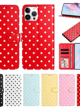 适用于OPPO Reno 14/13/A79/A98/F23/A78/A58/A18 Pro 5G手机套防摔翻盖保护皮套软硅胶全包外壳插卡支架波点