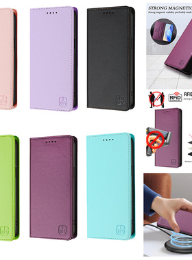 适用于三星Galaxy A40/A42 5G/M42/A50/A50S/A30S手机套对磁吸扣翻盖式保护皮套软硅胶外壳全包防摔插卡支架