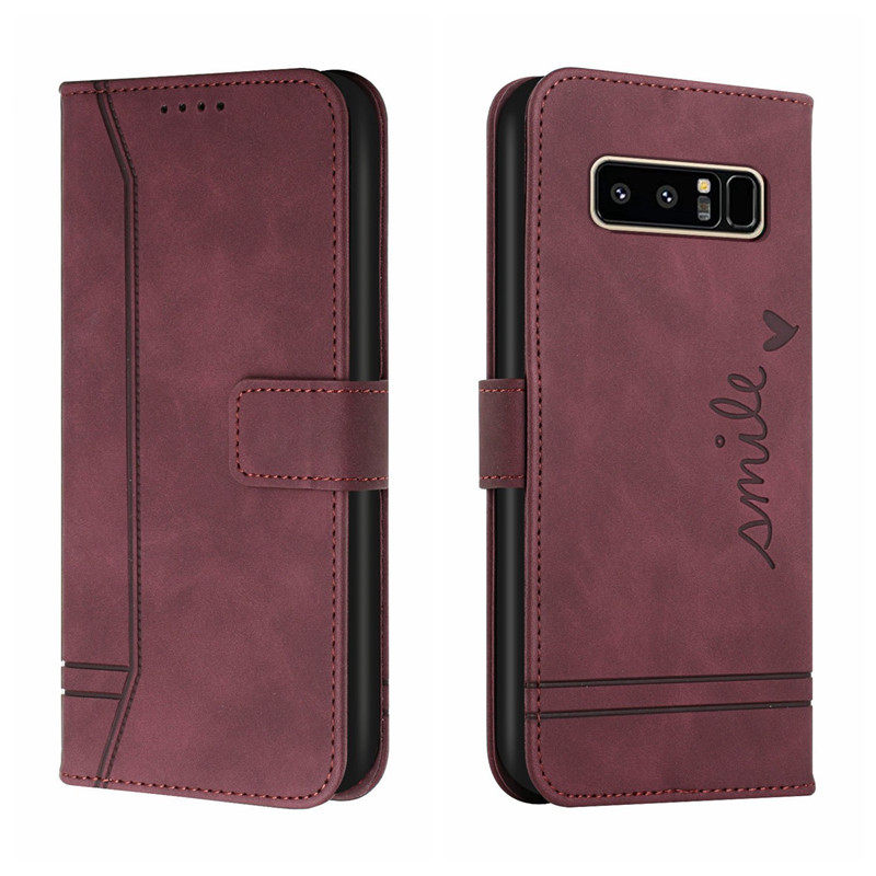 适用于三星note8手机壳N9500保护套双面全包边防摔翻盖皮套男士款