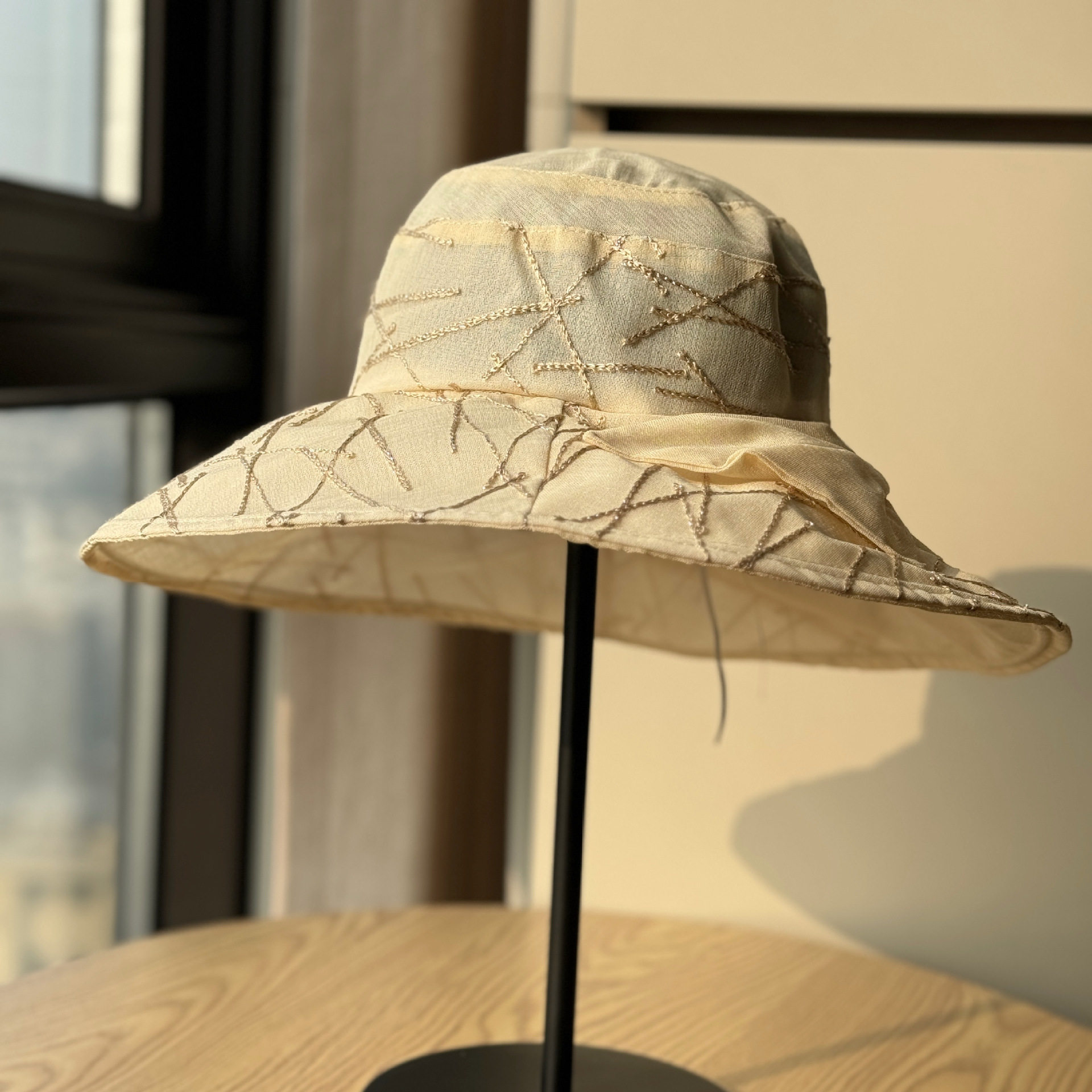 韩版大帽檐渔夫帽女夏季户外遮阳帽女防晒防紫外线可折叠太阳帽子