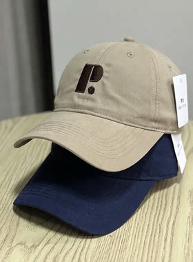 韩版百搭纯棉刺绣大p棒球帽男女大头围帽子情侣软顶鸭舌帽显脸小