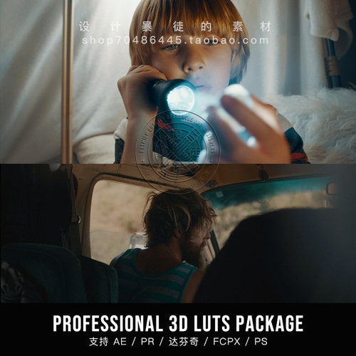 电影风格商业级LUTs调色预设达芬奇/PS/PR/LUT/FCPX视频滤镜