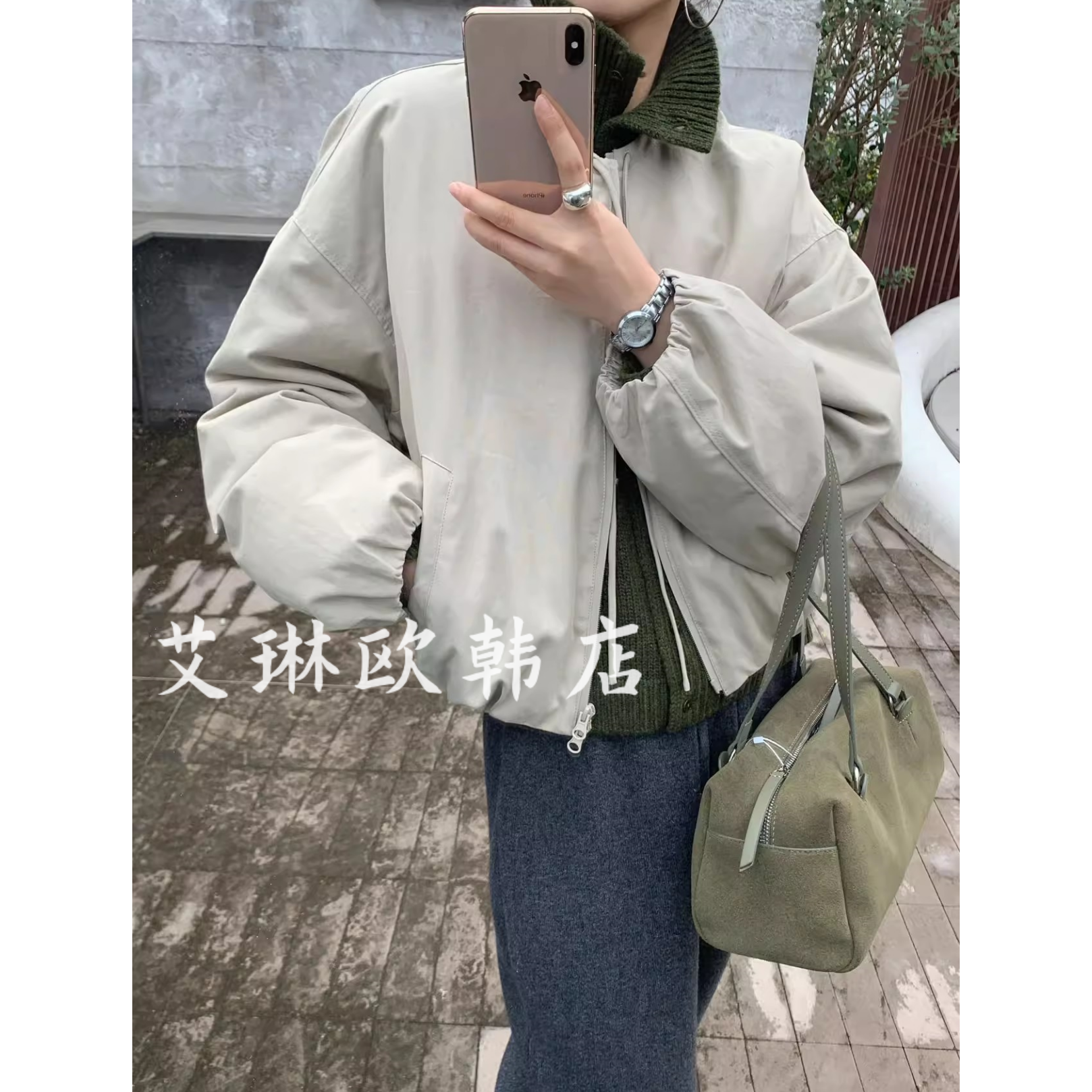 浅之夏QZX08023白鸭绒羽绒服外套