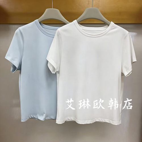 15314简约休闲圆领全棉短袖T恤