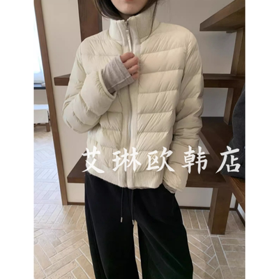 5937短款绗缝90白鸭绒羽绒服外套