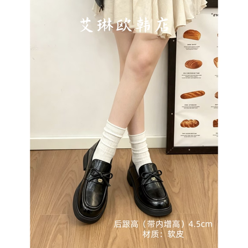 139-27秋款乐福鞋小皮鞋女蝴蝶结