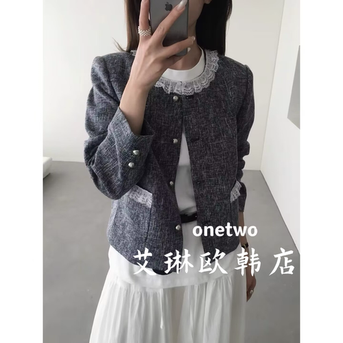 QSonetwo15301秋款小香风短外套
