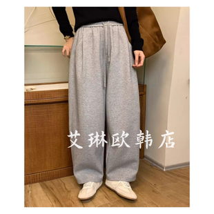 花边抽绳松紧腰弯刀休闲卫裤 新款 女 sicily米鹿81373秋装 miluroom