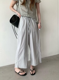 TOP79168夏季神裤轻量化防晒速干弯刀裤轻薄九分休闲裤女小个子新