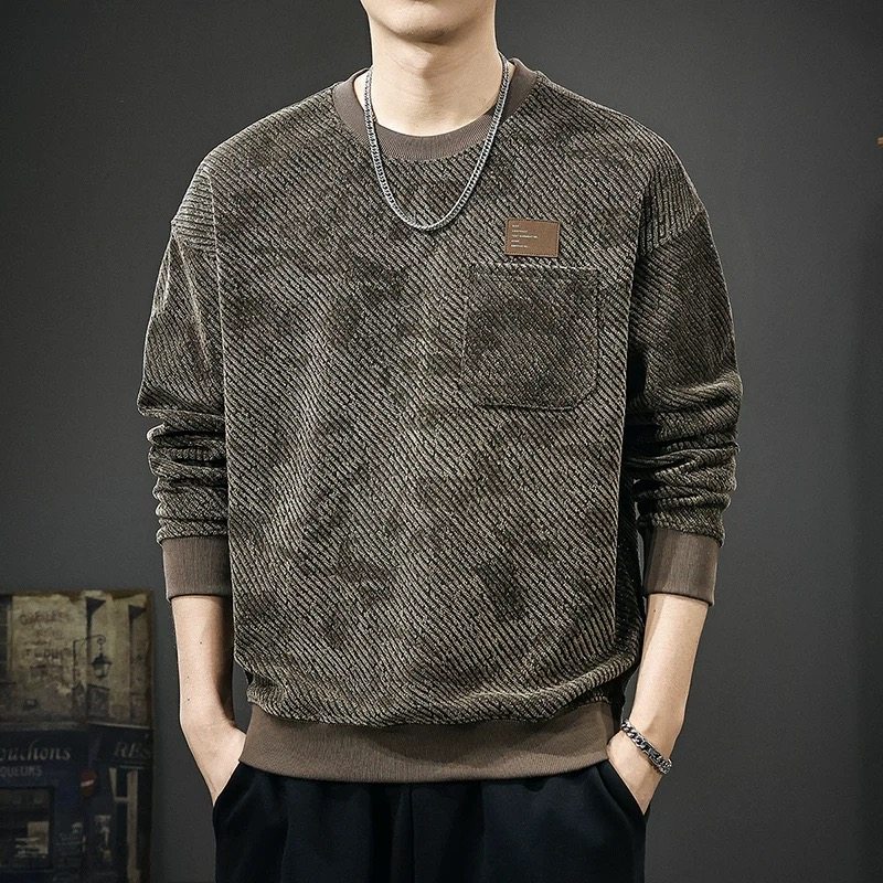 冬季2025加绒男士卫衣高端秋冬新款休闲内搭痞帅长袖打底衫上衣潮,男装,卫衣,淘宝优惠券,粉丝福利购,淘宝优惠卷