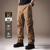 户外工装 冲锋羽绒裤 男冬季 高端美式 运动登山防水休闲宽松直筒长裤