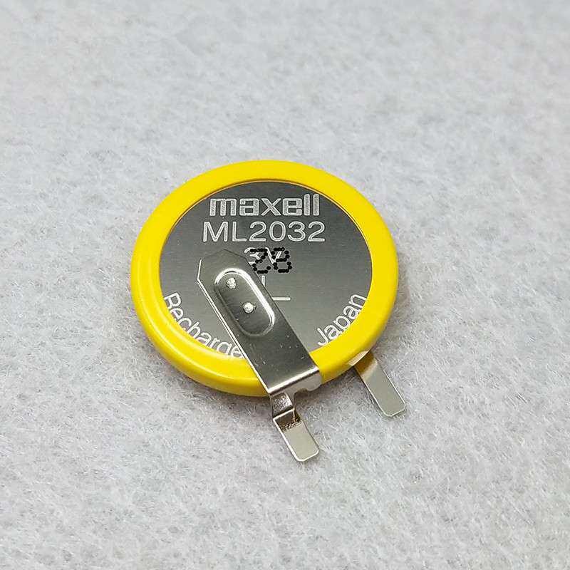 万胜ml2032 3v可充电纽扣电池 带焊脚工控主板电池