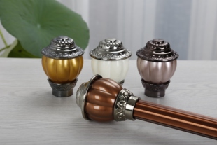 包邮 罗马头窗帘杆配件 饰头子堵头封口封套头饰 窗帘杆头罗马杆装