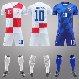 2024克罗地亚球衣莫德里奇布罗佐维奇主客场队服成人儿童足球服