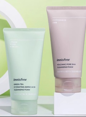 旧版innisfree悦诗风吟洗面奶控油保湿l绿茶氨基酸火山泥水杨酸女