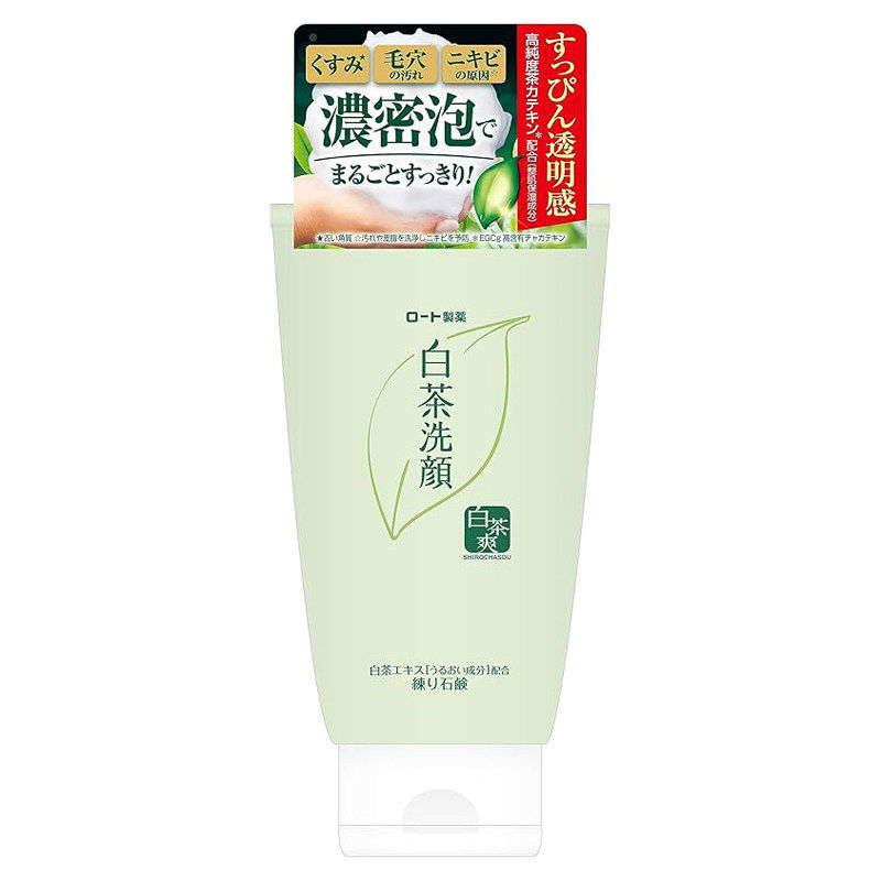 日本委托代买ROHTO乐敦白茶洗颜洗面奶洁面乳清洁保湿120g