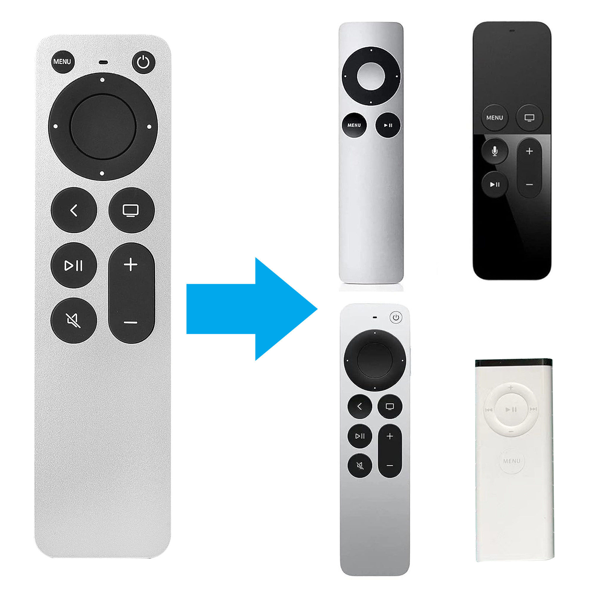 苹果APPLE 4K Remote control 适用2021 TV6代精品带英文说明书