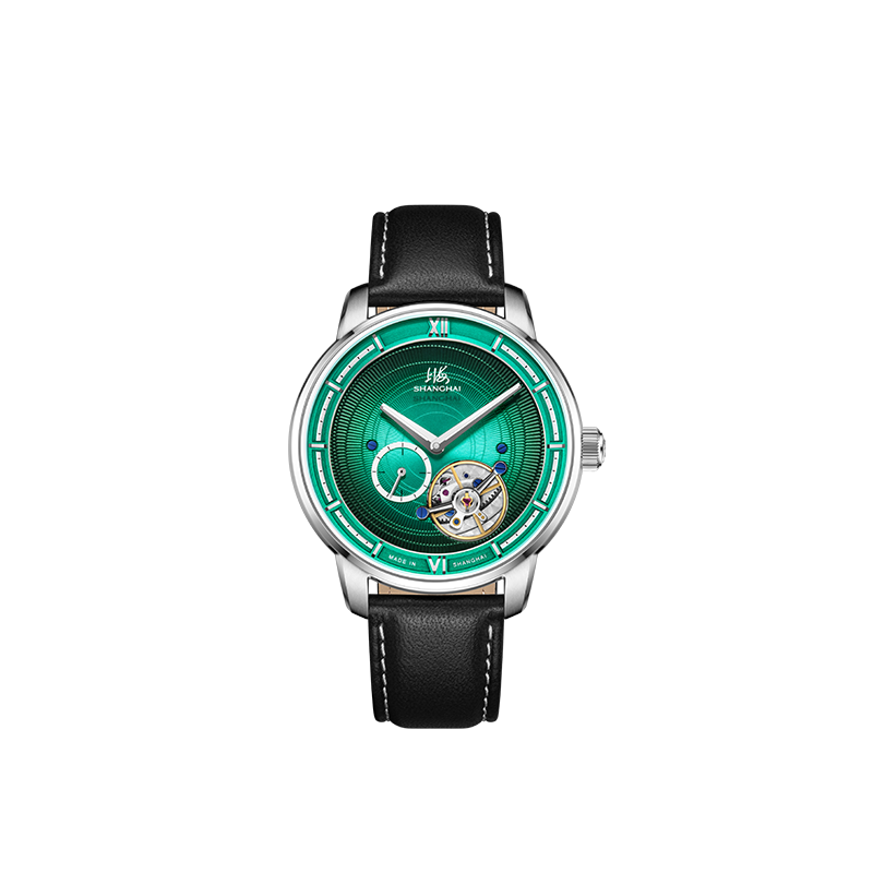 上海手表卡罗素陀飞轮机械表