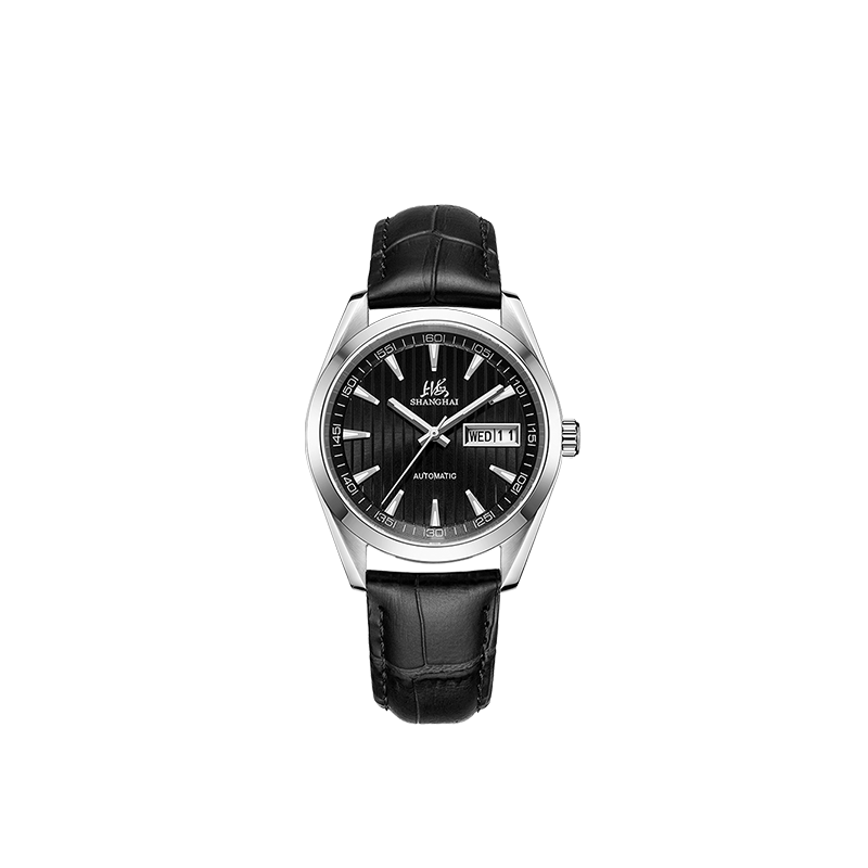 上海手表男国民系列38毫米日历官方正品商务机械腕表 父亲节礼物