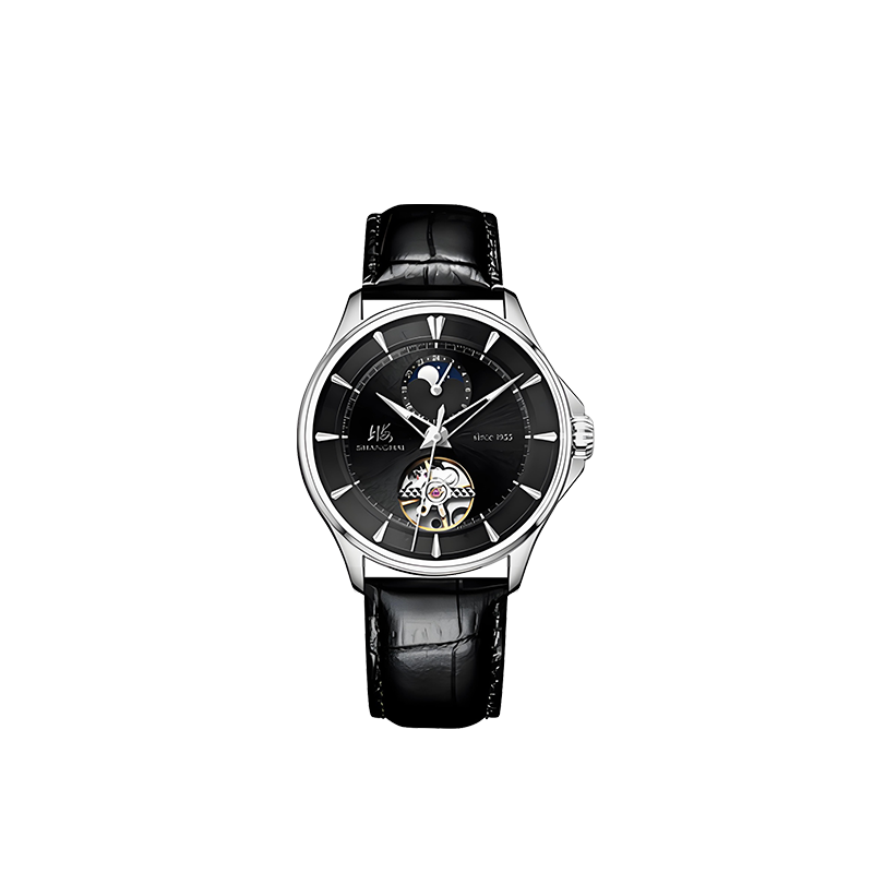 上海手表时光陀飞轮自动机械腕表