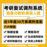 24考研复试调剂信息查询小程序｜调剂信息查询工具｜最高分最低分