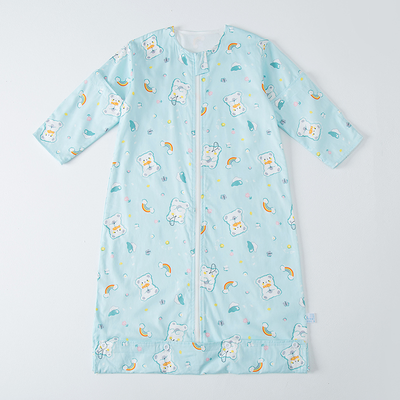 断码清仓纱布连体睡袋儿童夏季