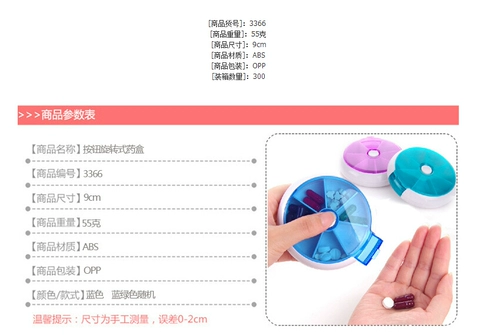 Портативная коробка для хранения, крутящаяся кнопка, делается под заказ, с печатью вашего логотипа, 7 дней