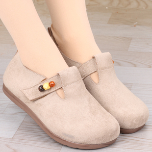 老北京布鞋新款妈妈鞋中老年舒适不累脚春秋款内增高鞋防滑软底鞋