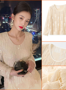 早秋新款国风百搭长袖刺绣拼接薄款衬衫新中式气质宽松上衣 N7022