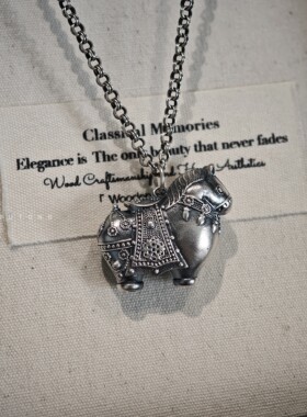 999足银胖小马本命年吊坠