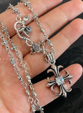 十字架吊坠古典做旧小众重工礼物