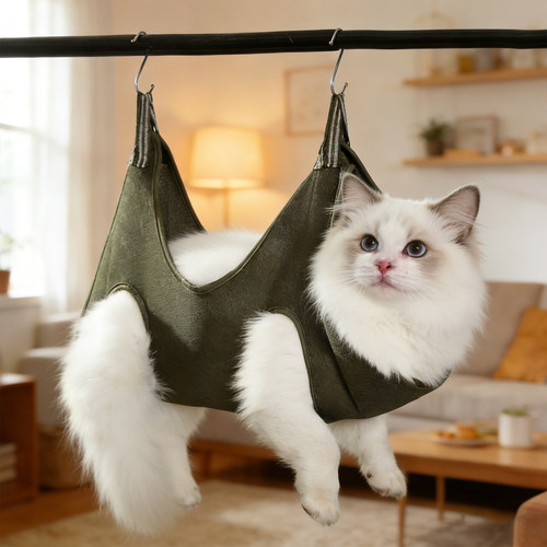 多功能洗猫洗澡袋防抓剪指甲吊床