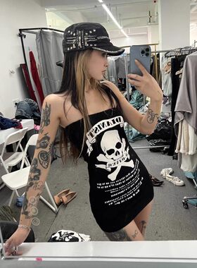 日系修身夏季印花百搭辣妹街头