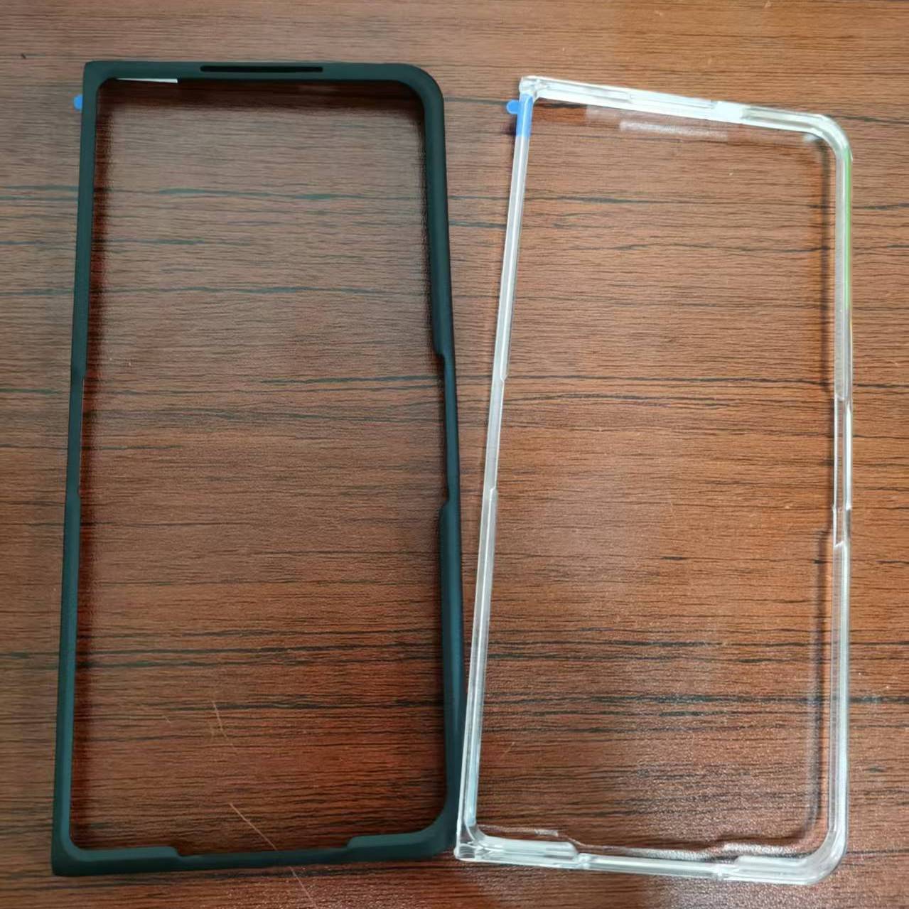 适用于华为mate x6折叠屏手机前壳x5磨砂黑色边框硬壳前盖x2超薄全包边防摔壳膜一体x3自带钢化膜保护外壳