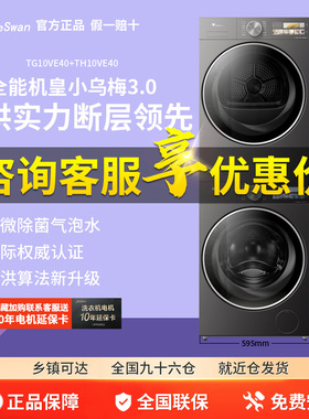 Littleswan/小天鹅 TG10VE40+TH10VE40小乌梅3.0热泵烘干洗烘套装