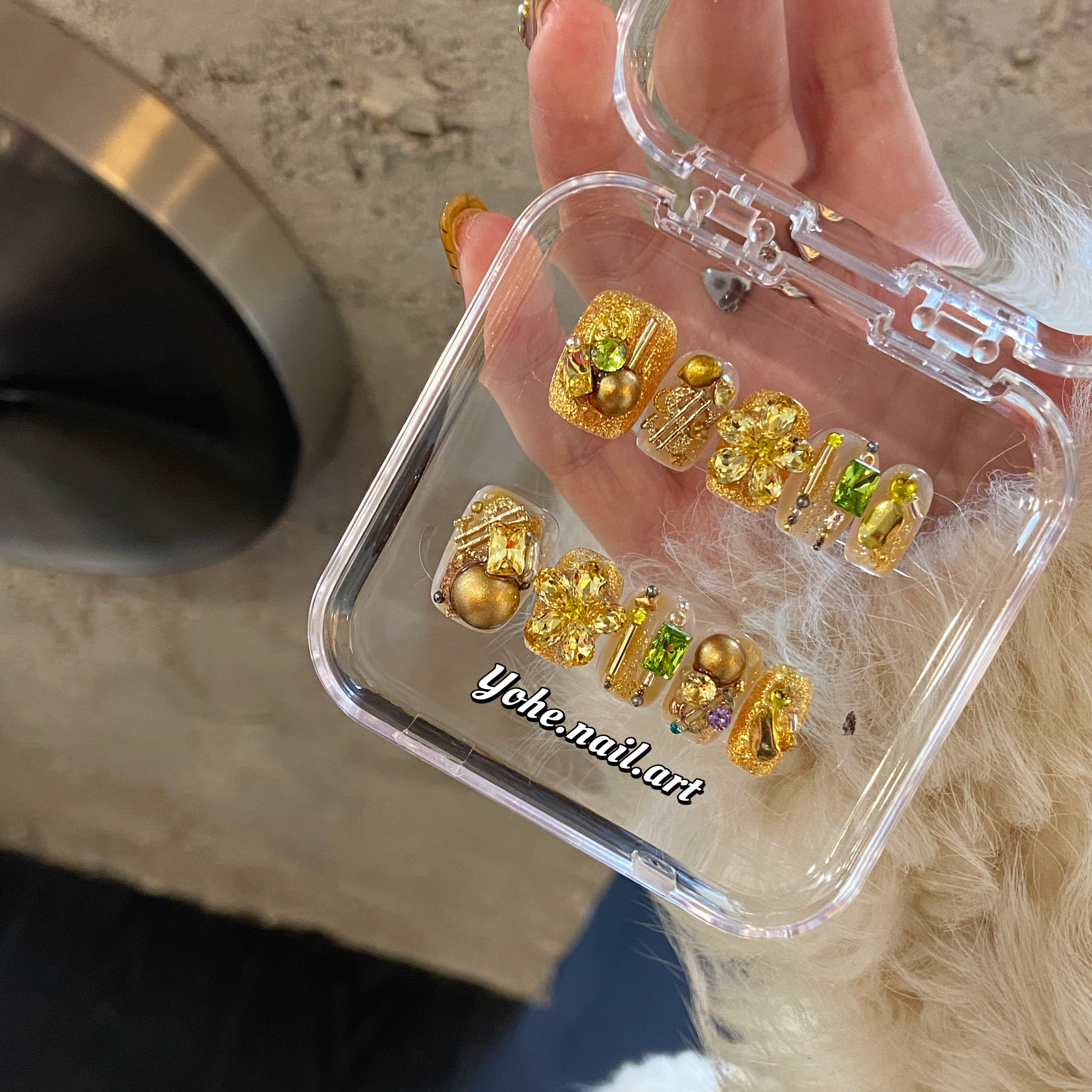 宥荷Studio 新年限定 有钱花 穿戴甲美甲定制假指甲手工定制短甲,彩妆/香水/美妆工具,穿戴甲/甲片,淘宝优惠券,粉丝福利购,淘宝优惠卷