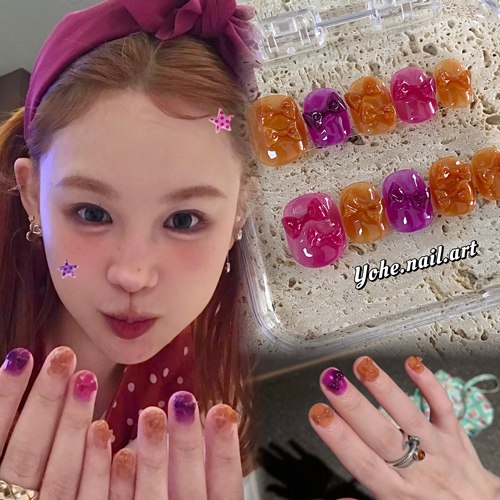 小猴子同款高级感穿戴甲美甲