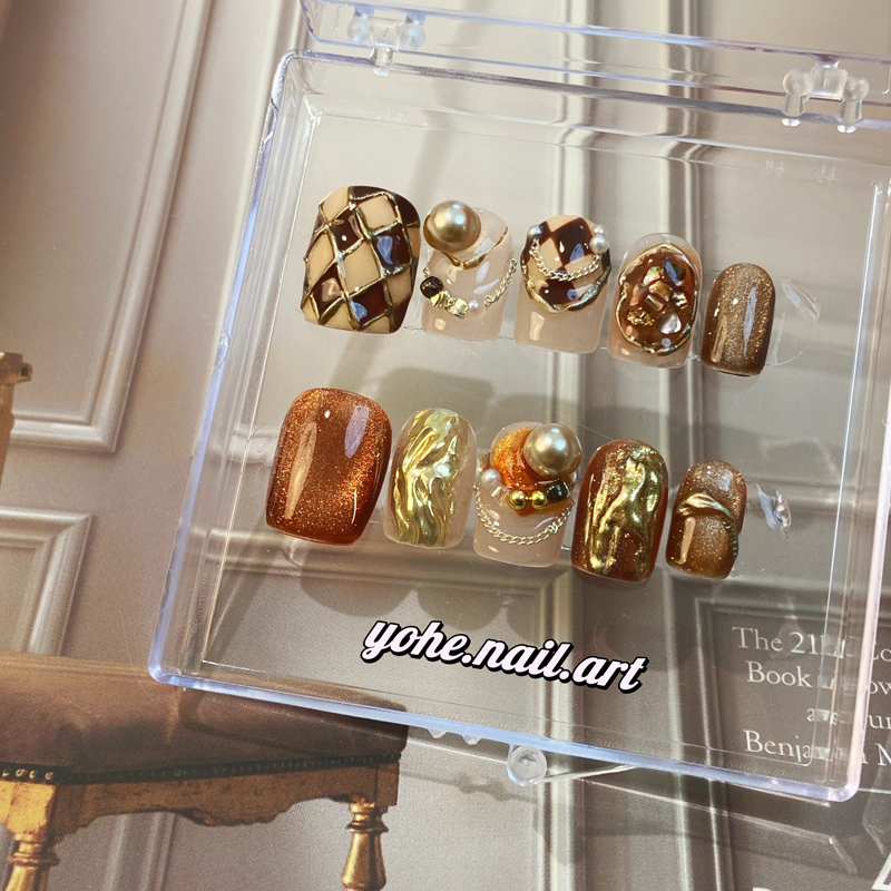 罗马风情新款ins风手工穿戴甲